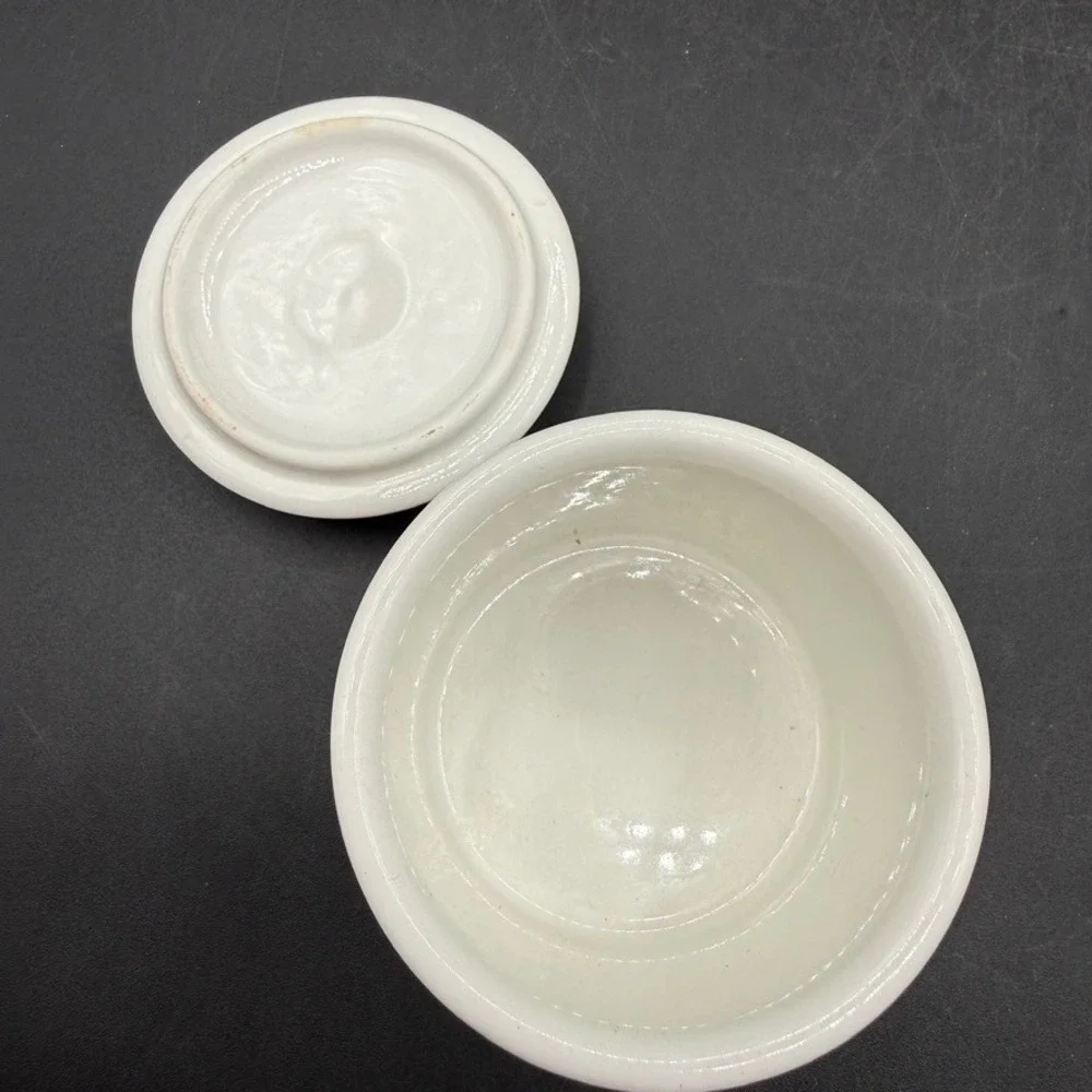 Portmeirion Botanic Garden Sugar Bowl Drum w/ Lid Cotton Creamer ForgetMeNot